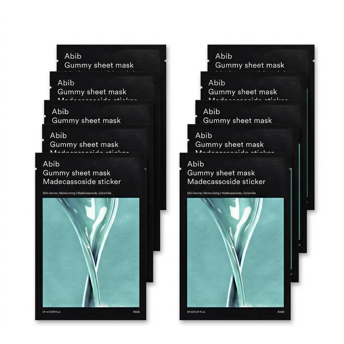 Abib Gummy Sheet Mask Madecassoside Sticker — 10 ფურცელი