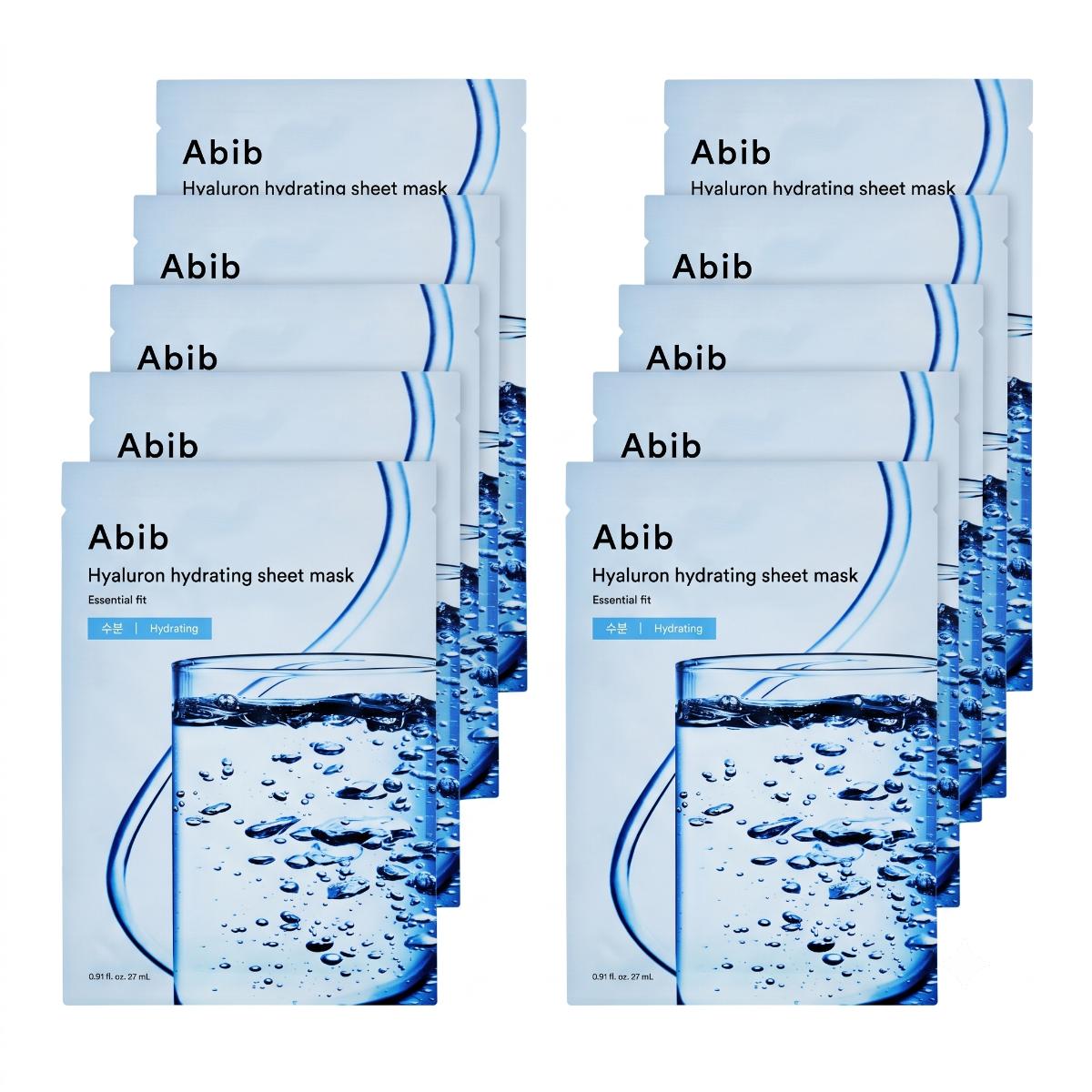 Abib Hyaluron Hydrating Sheet Mask Essential Fit — 10 ფურცელი