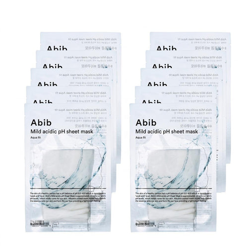 Abib Mild Acidic pH Sheet Mask Aqua Fit — 10 ფურცელი