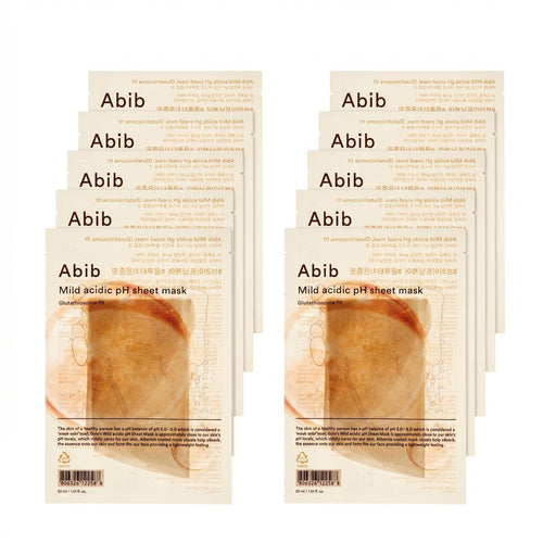 Abib Mild Acidic pH Glutathiosome Fit ქსოვილის ნიღაბი 10 ცალი