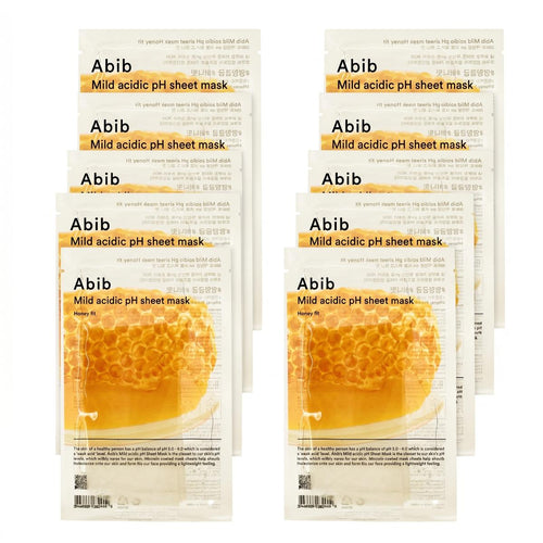 Abib Mild Acidic pH Honey Fit ქსოვილის ნიღაბი 10 ცალი