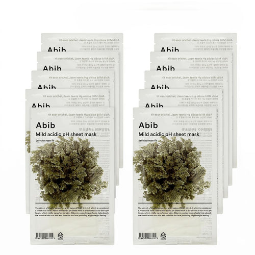 Abib Mild Acidic pH Sheet Mask Jericho Rose Fit — 10 ფურცელი