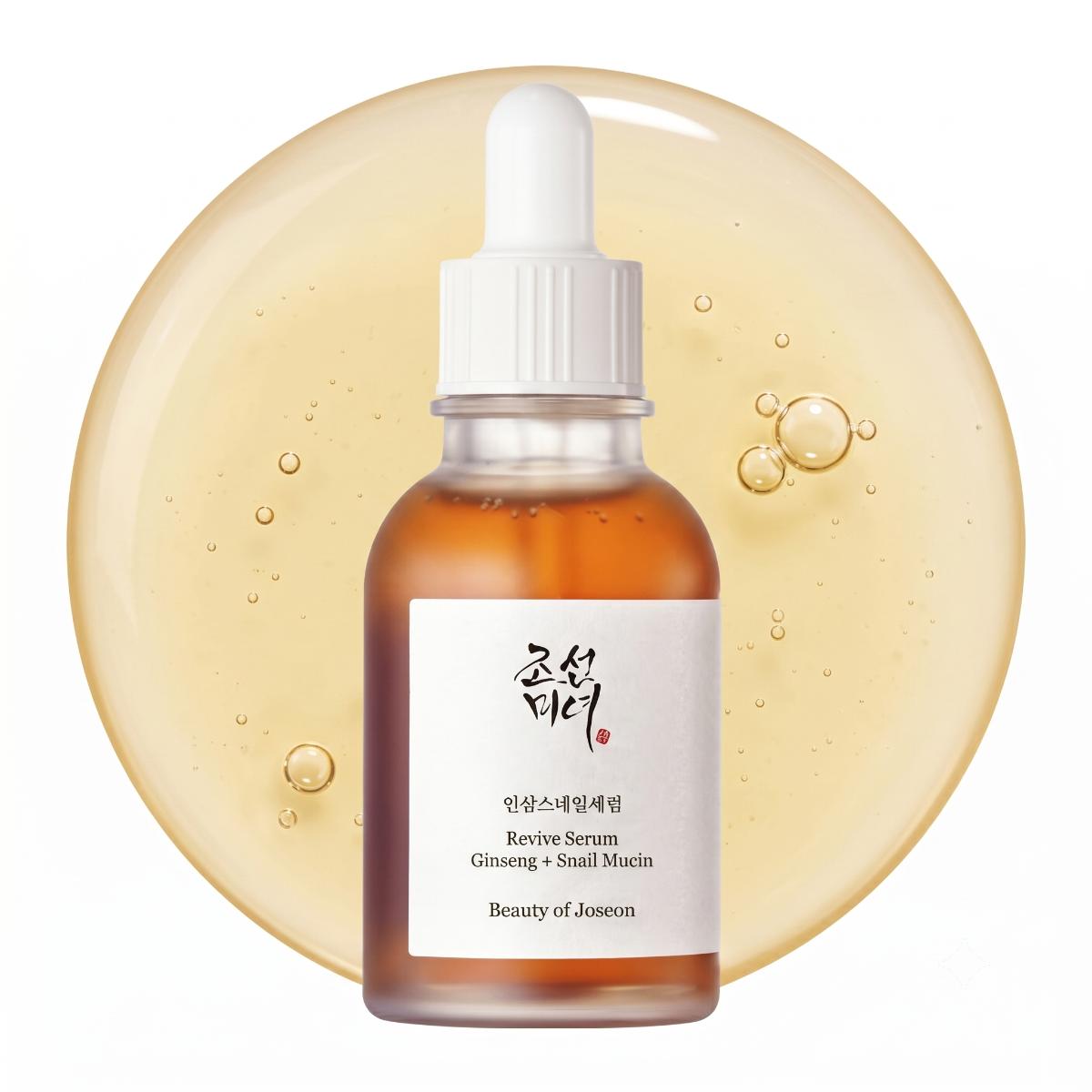 Beauty of Joseon Revive შრატი: Ginseng + Snail Mucin 60mL