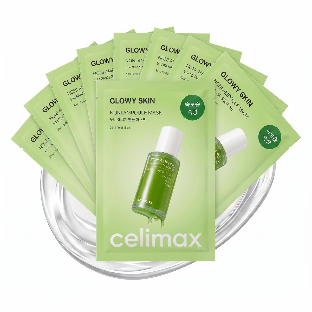 Celimax The Real Noni Energy ამპულის ქსოვილის ნიღაბი (10 ცალი)