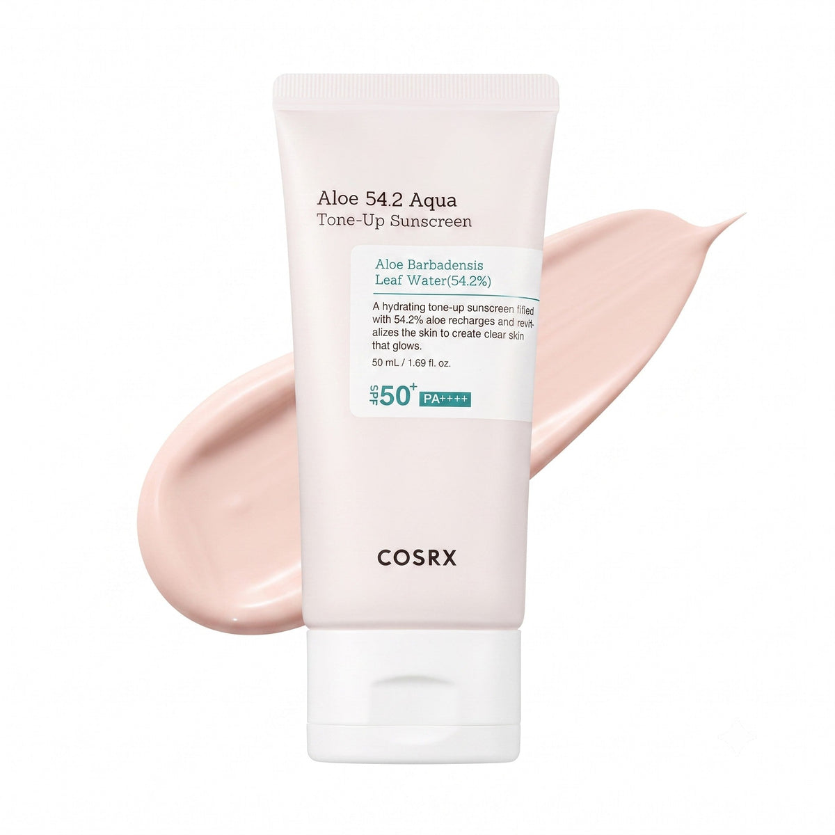 COSRX Aloe 54.2 Aqua Tone-Up SPF50+ PA++++ 50ml — მზის კრემი