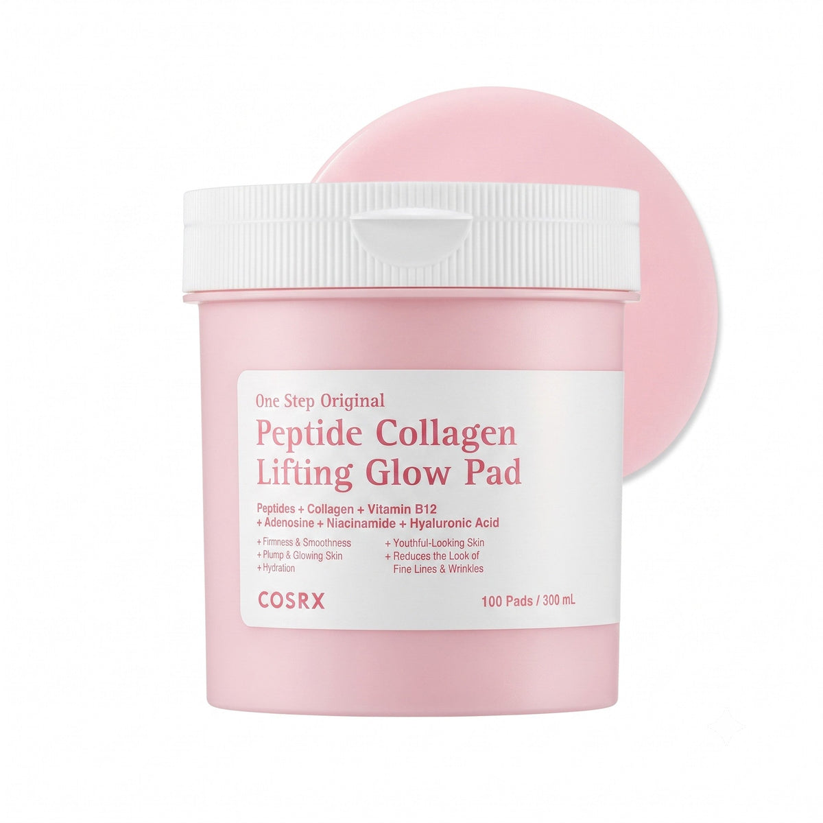 COSRX One Step Original Peptide Collagen Lifting Glow პადები 100 ცალი