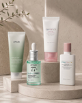 Pore Reset ცხიმიანობისა და ფორების მოვლის ნაკრები Anua და SKIN1004 პროდუქტებით