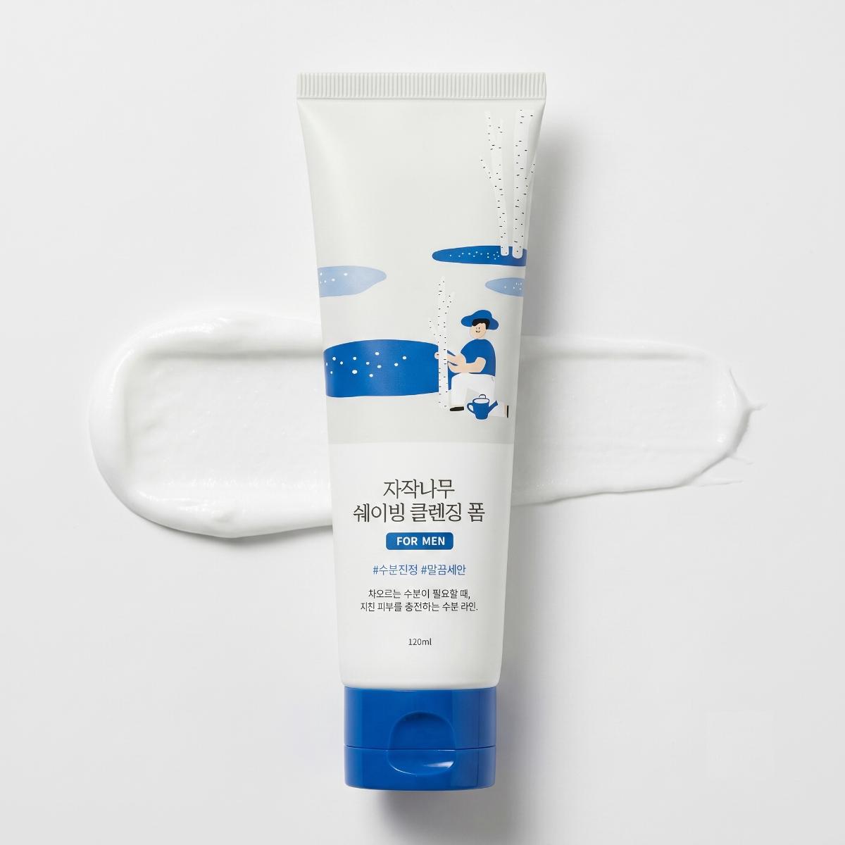 ROUND LAB For Men Birch Juice საპარსი გამწმენდი ქაფი 120 მლ