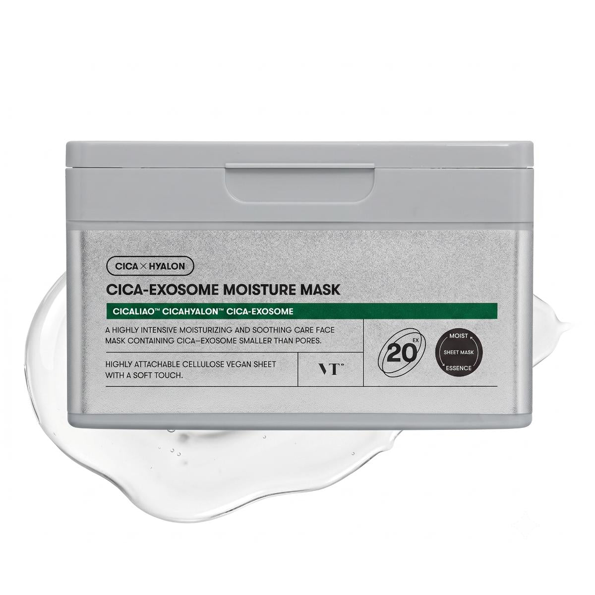 VT Cica Exosome დამატენიანებელი ნიღაბი 20 ცალი